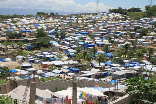 One of the tent cities in Port au Prince