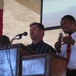 Bob shares his testimony at Delmas 33.