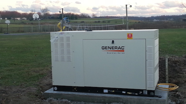 Mill Chapel's new generator.