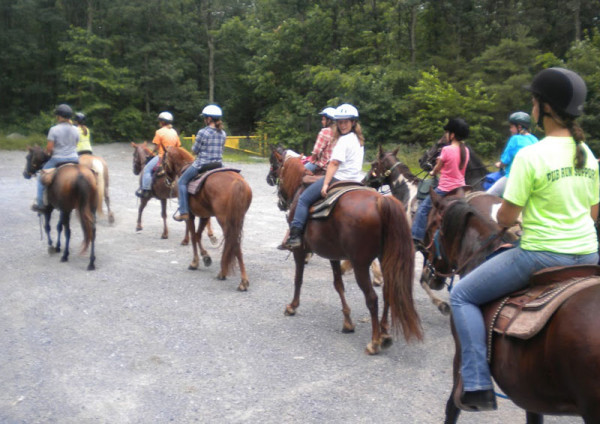 The equestrian program at Rhodes Grove Camp.